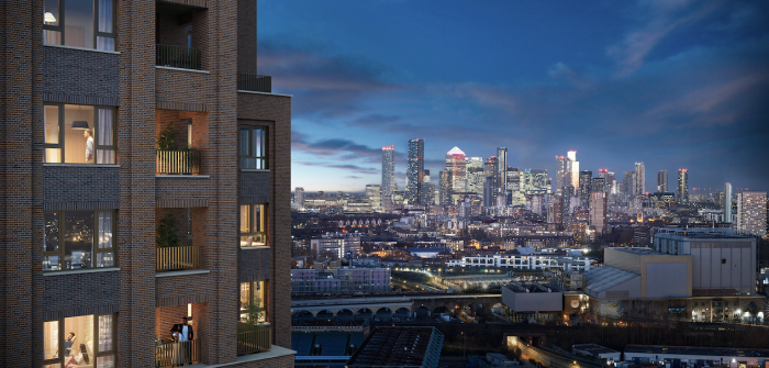 Exterior view at night